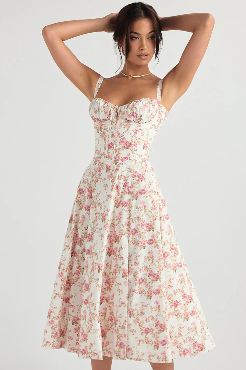 Auksie Flower Midi dress