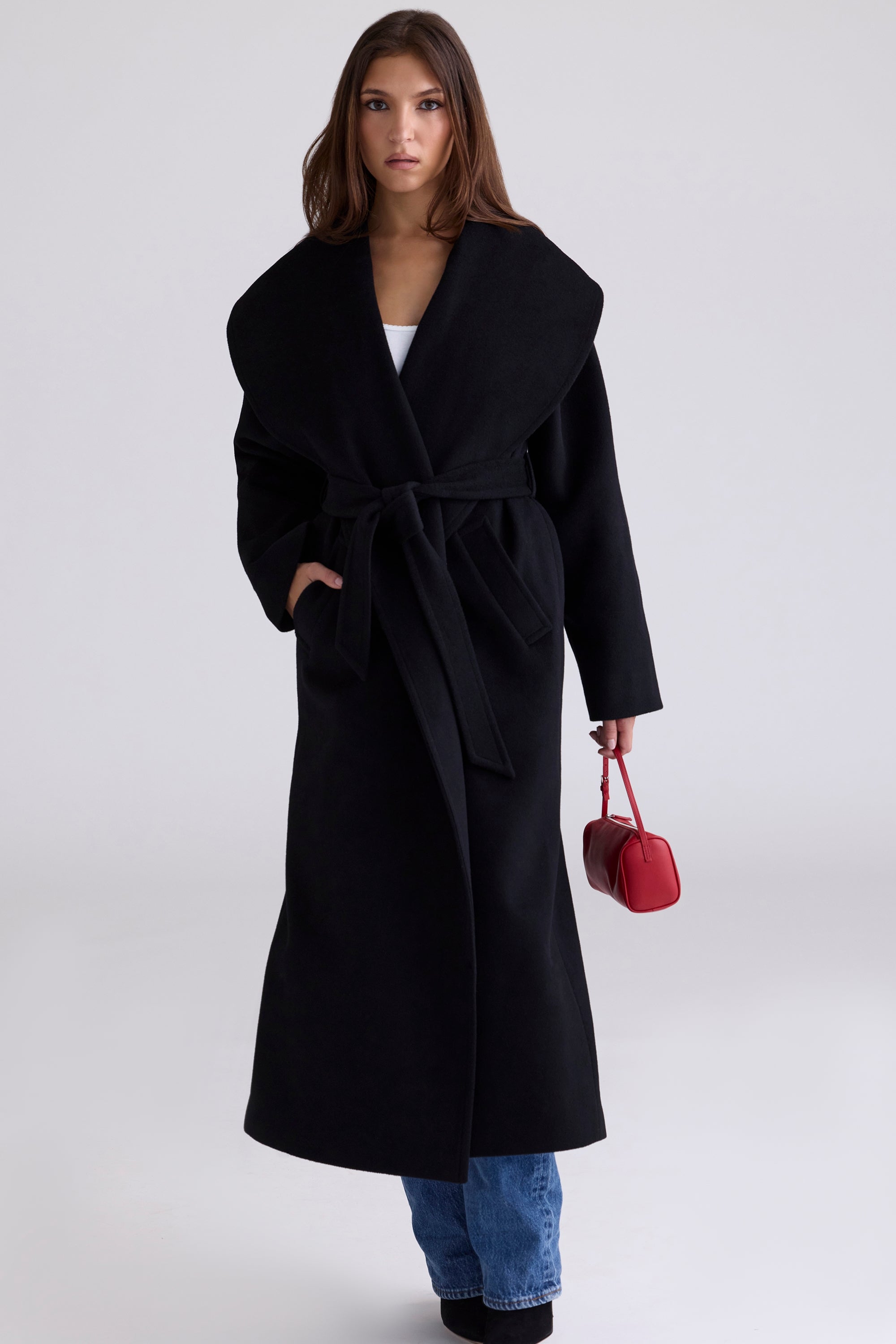 Emma belted full trench coat