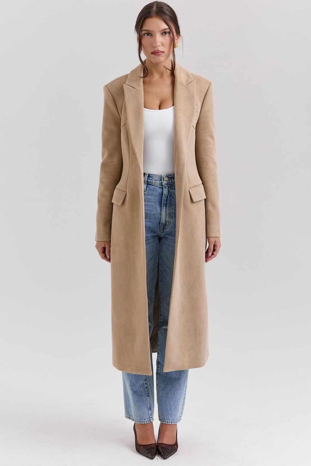 Remi single breasted long coat
